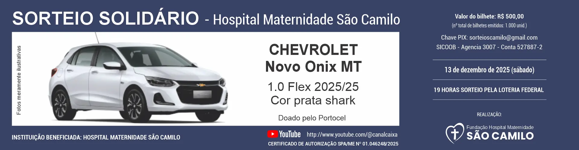 ASSOCIAÇÃO VIDAS - FULBANNER - SORTEIO HOSPITAL 1-1